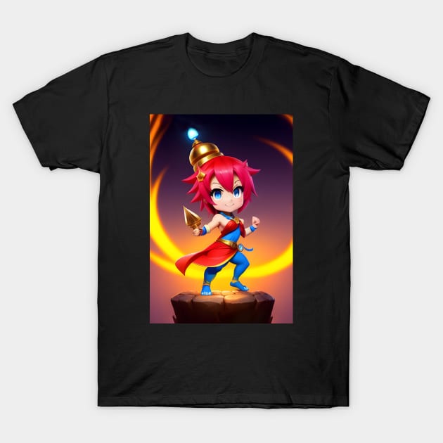 Little Cheerful Genie Girl T-Shirt by Nobiya